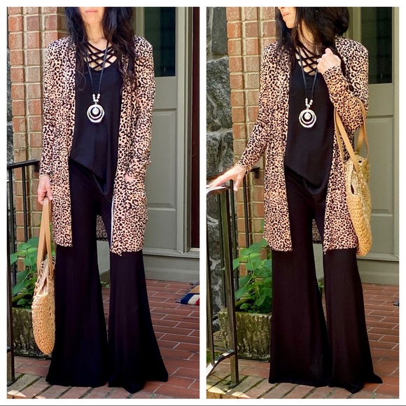 Gorgeous Leopard print open cardigan with pockets - Picture 12 of 13